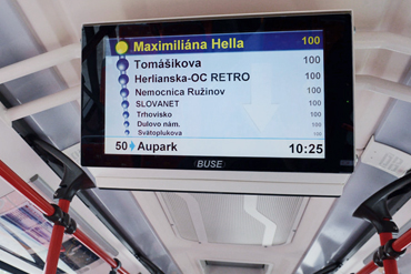 Information boards in vehicles